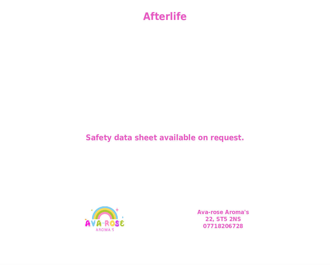 Afterlife - avarosearomas