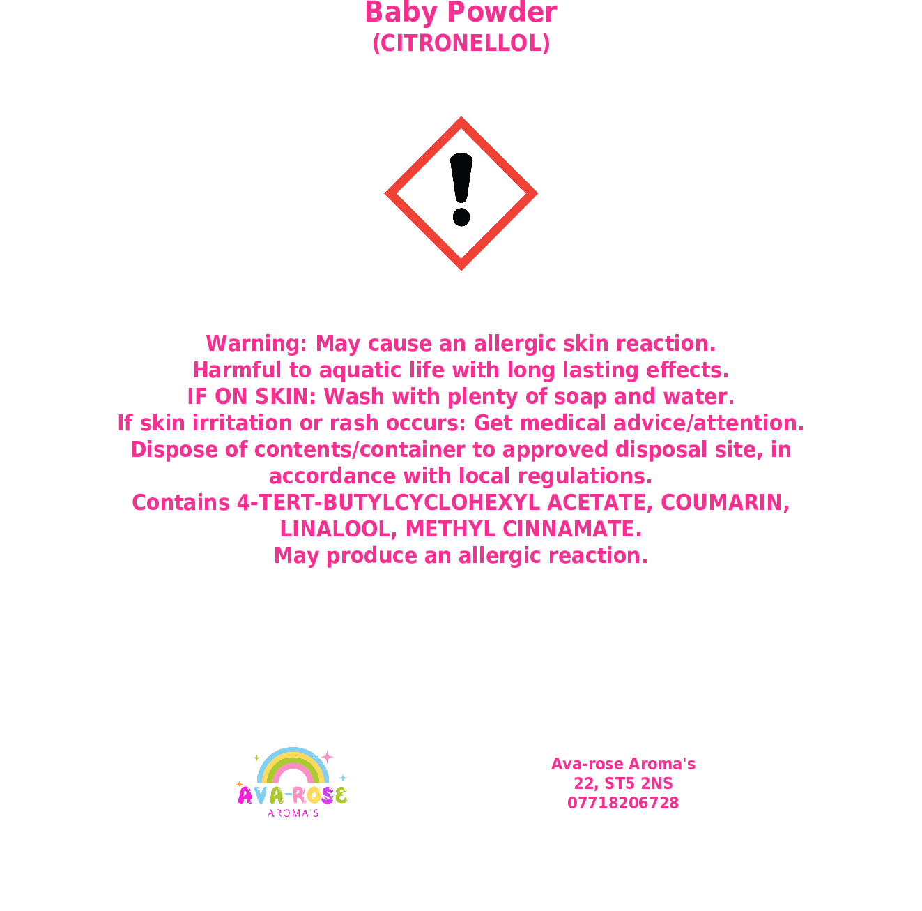 Baby Powder - Moth Wax Melt - avarosearomas