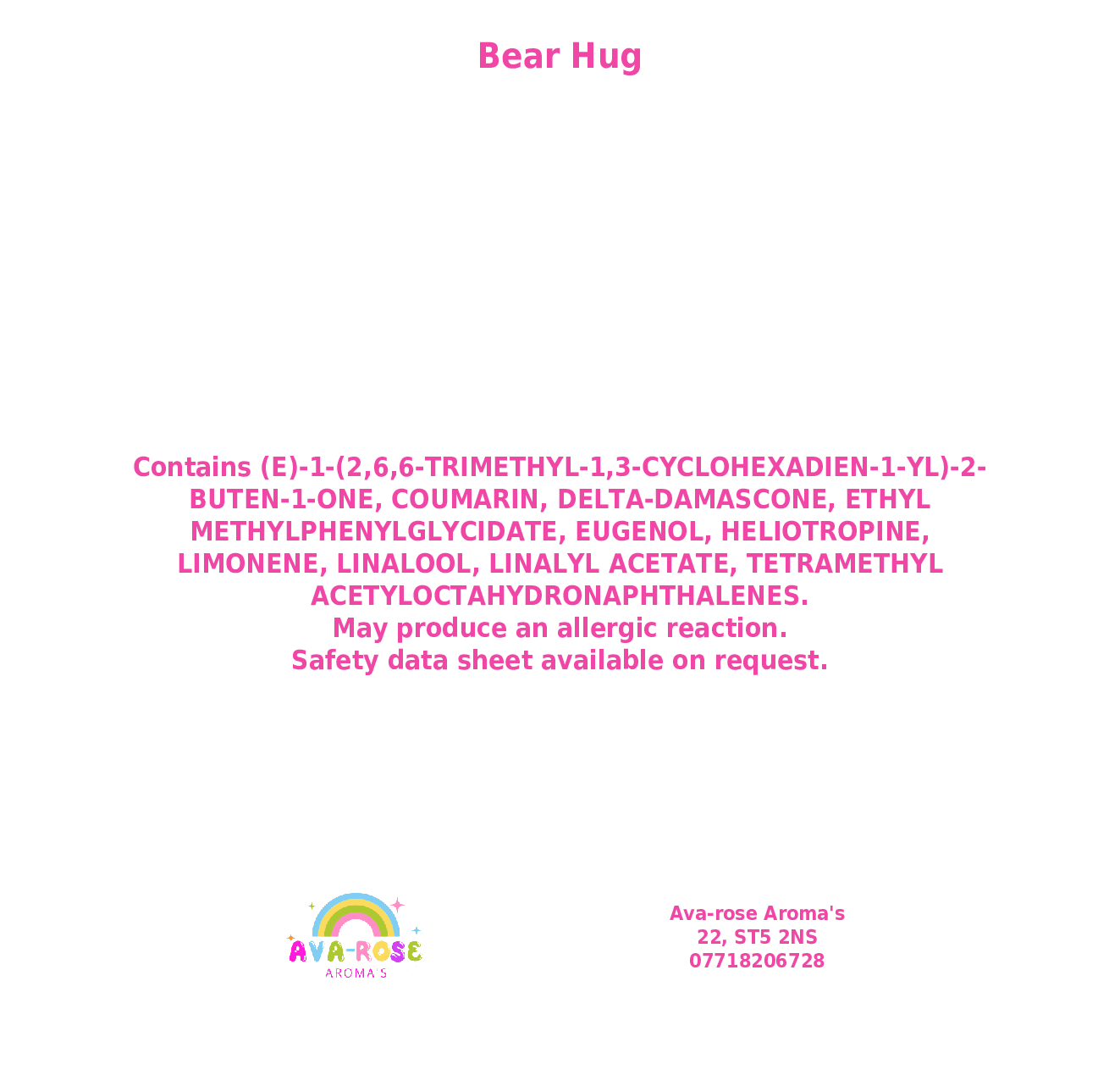 Bear Hug Mini Slab - avarosearomas