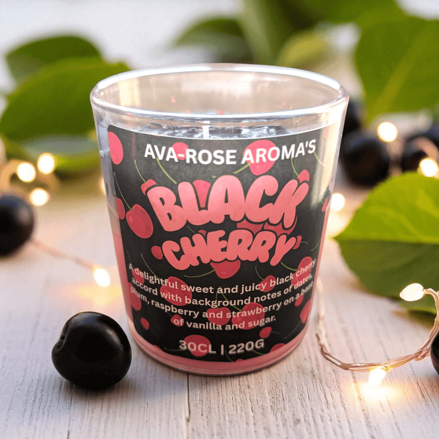 Black Cherry Whipped Candle - avarosearomas