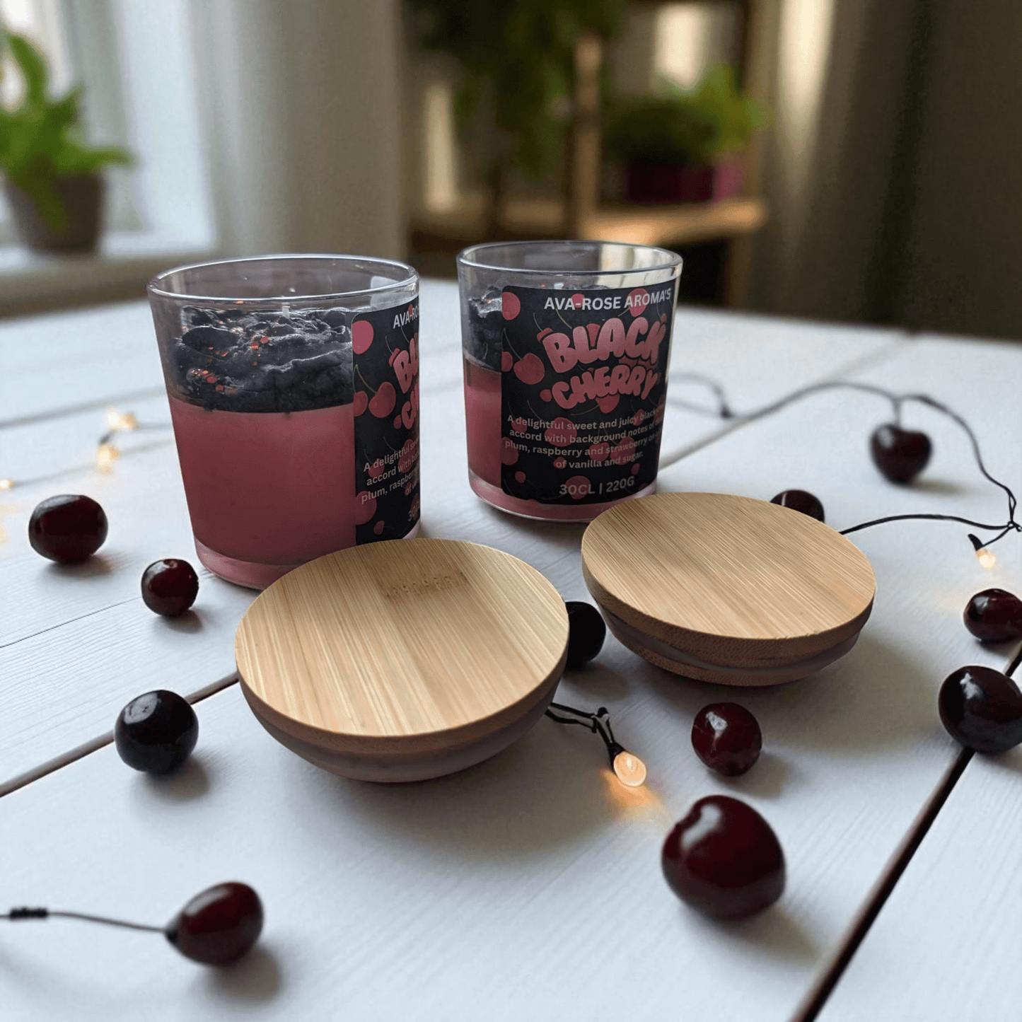 Black Cherry Whipped Candle - avarosearomas