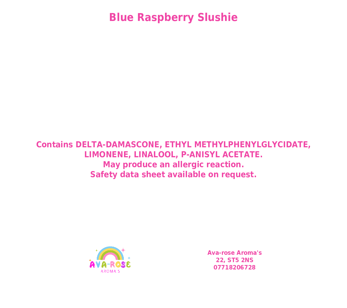 Blue Raspberry Slushie - 2oz Wax Melt Pot - avarosearomas