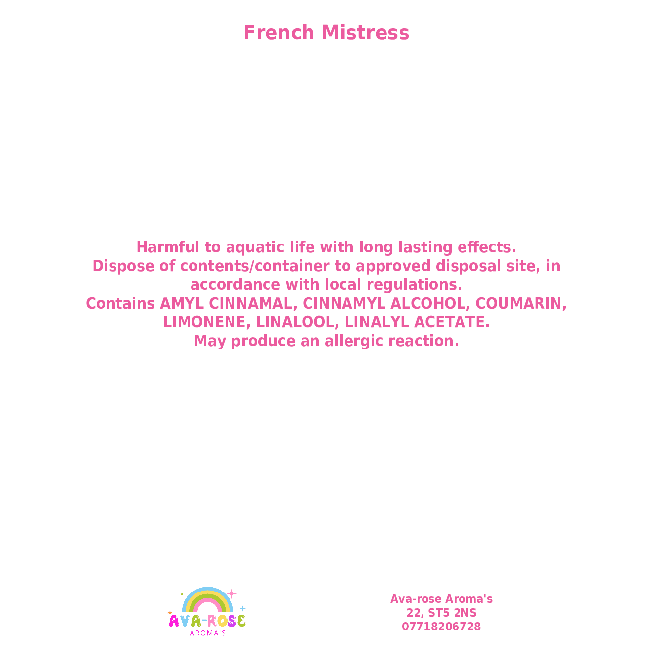 French Mistress - Wax Melt Segment Pot - avarosearomas