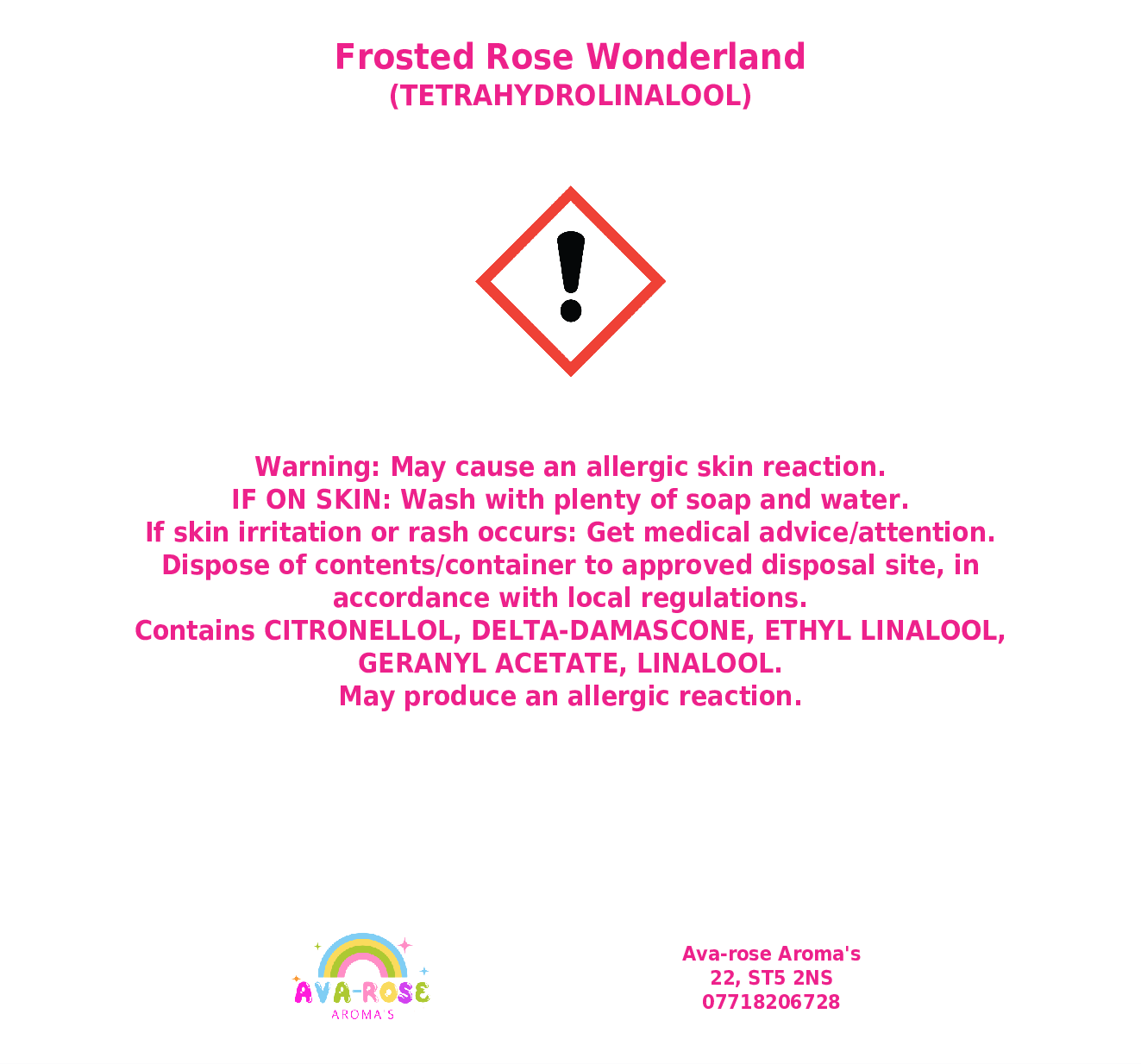 Frosted Rose Wonderland Gonk Snap Bar - avarosearomas