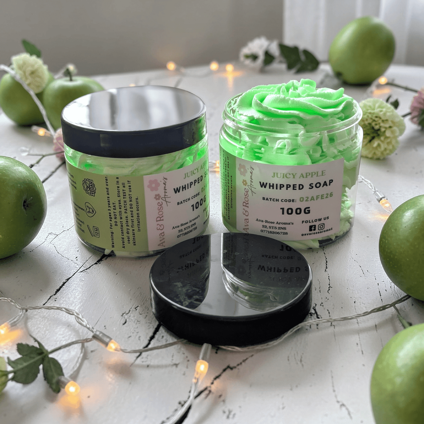 Juicy Apple - Foaming Whipped Soap - avarosearomas