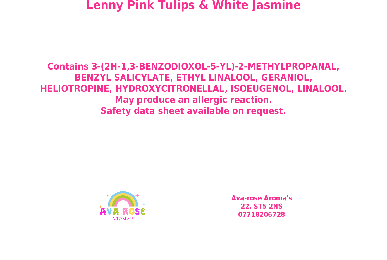 Lenny Pink Tulips & White Jasmine Washing Machine - avarosearomas