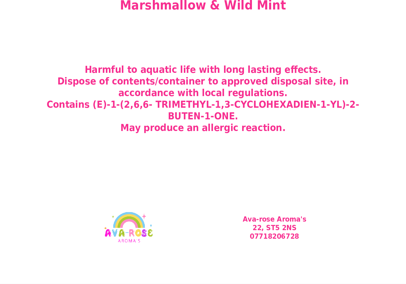 Marshmallow & Wild Mint - avarosearomas