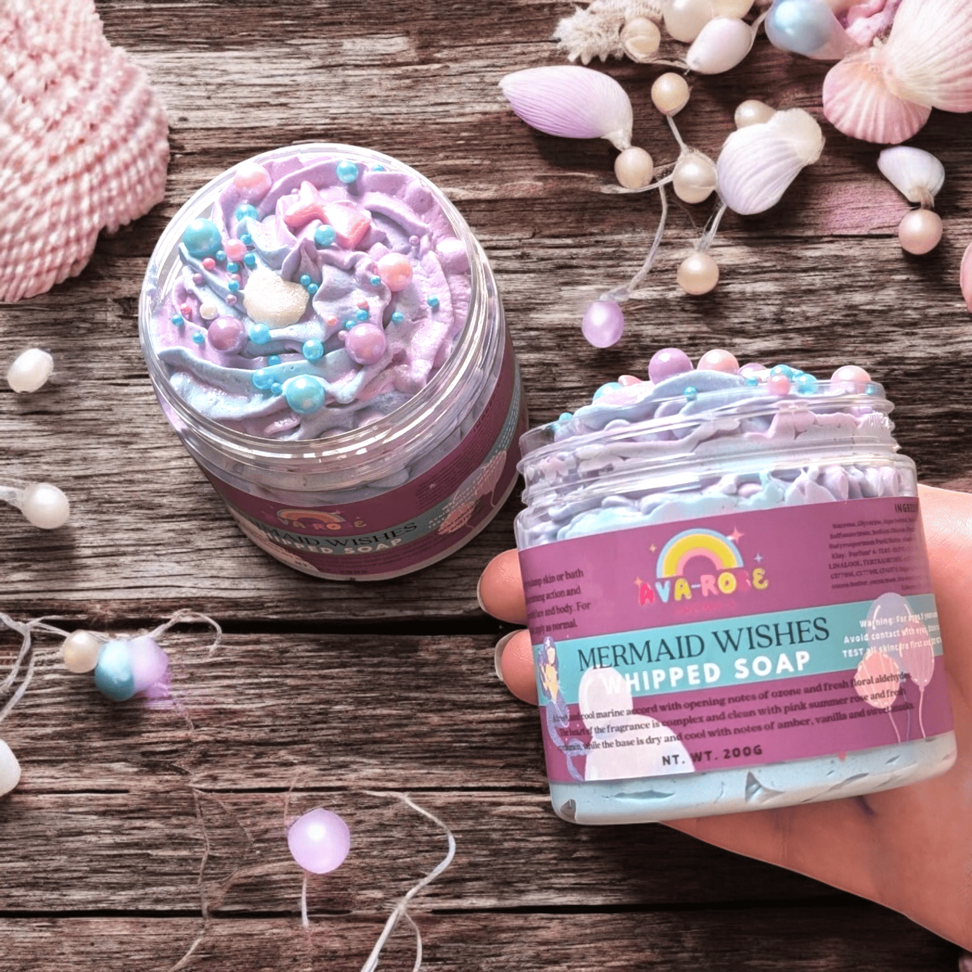 Mermaid Wishes Whipped Soap - avarosearomas