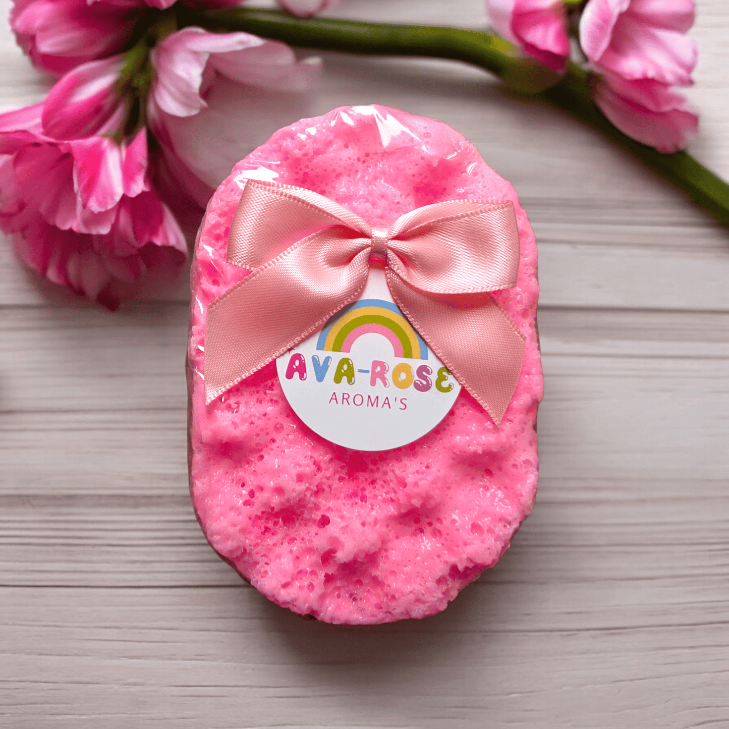 Pink Clouds Soap Sponge - avarosearomas
