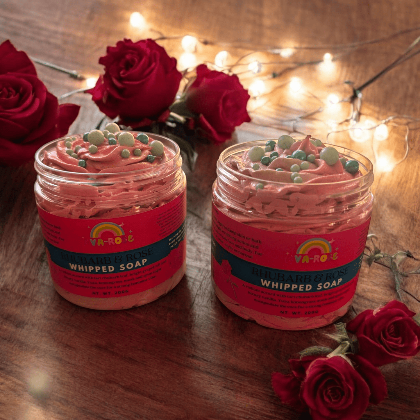 Rhubarb & Rose Whipped Soap - avarosearomas