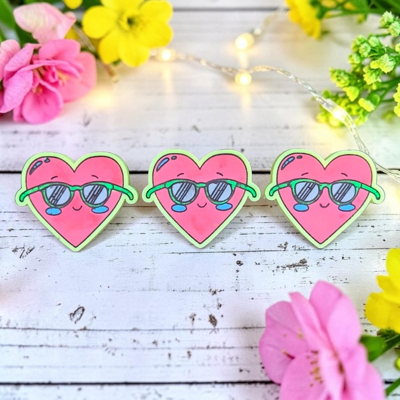 Flashy Lemon – Sunglasses Love Heart Wax Melt