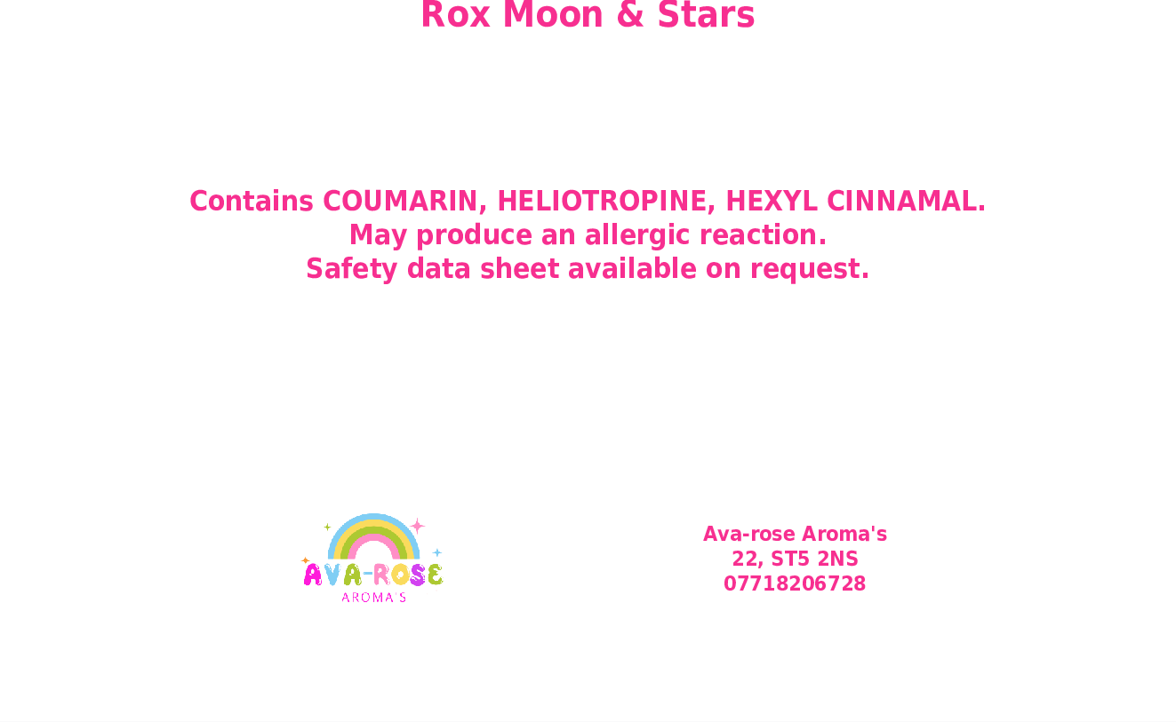 Rox, Moon & Stars - avarosearomas