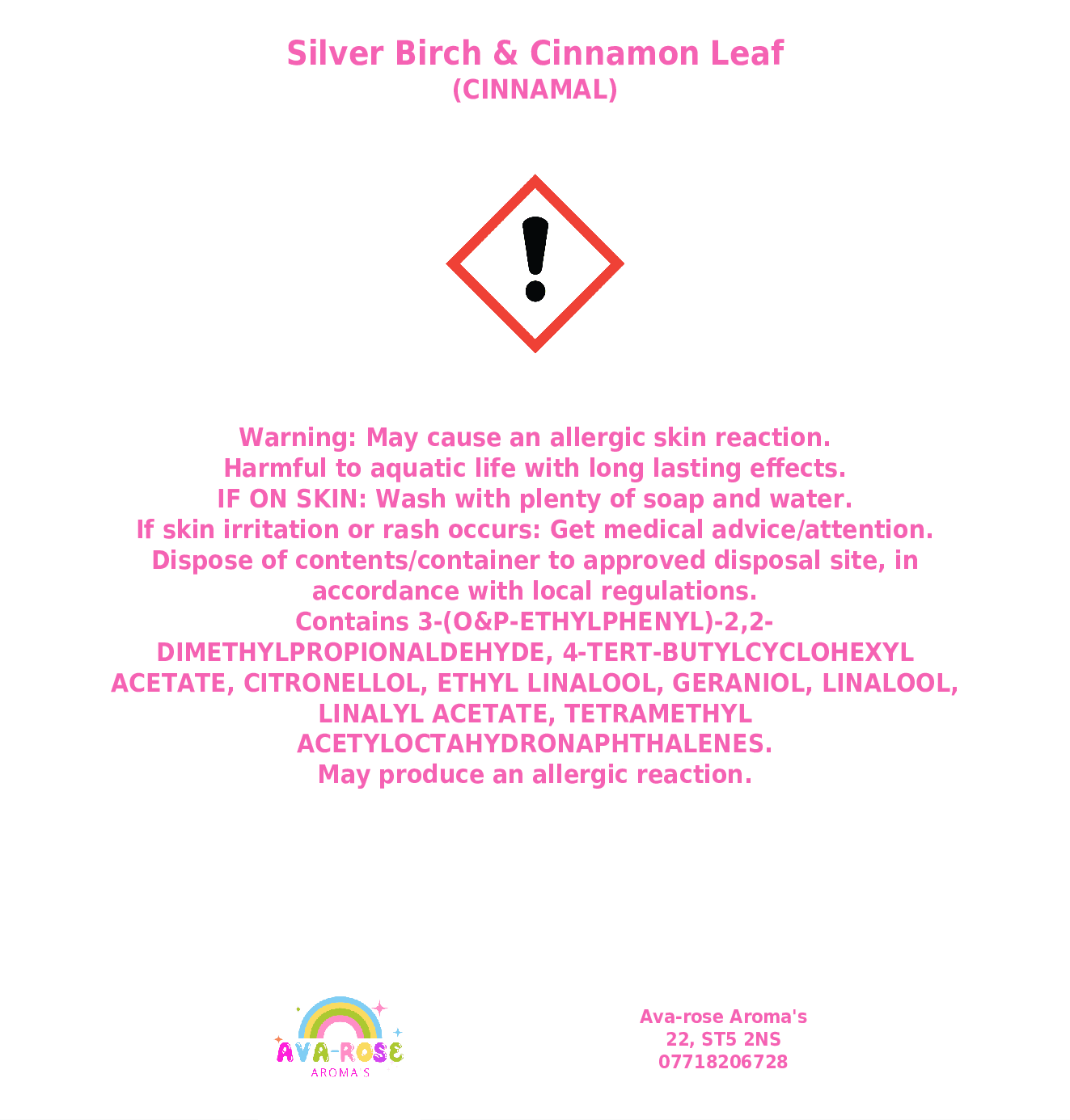 Silver Birch & Cinnamon Leaf - Pentagram Wax Melt - avarosearomas