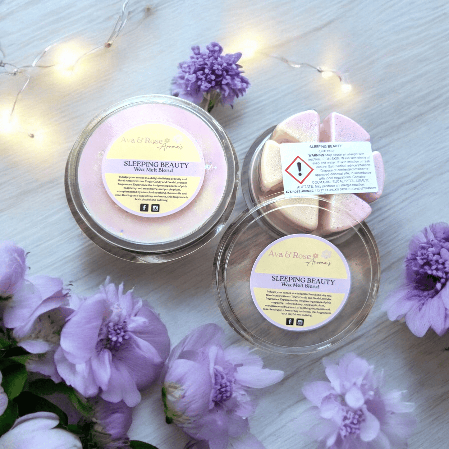 Sleeping Beauty - House Blend Wax Melt Segment Pot - avarosearomas