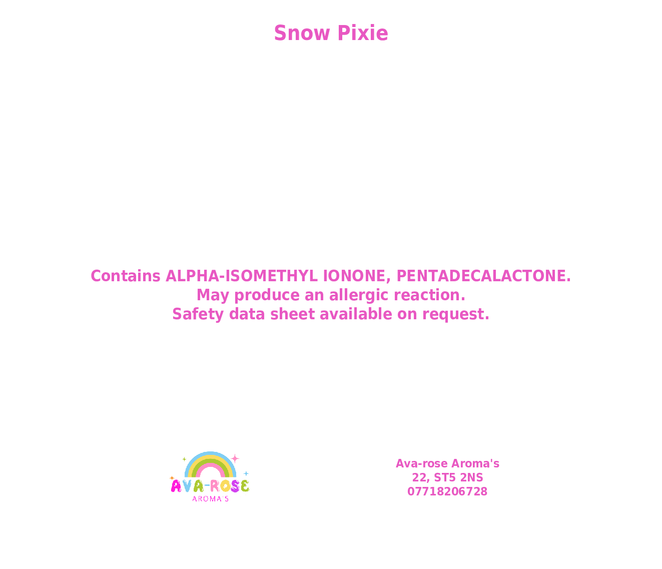 Snow Pixie - avarosearomas