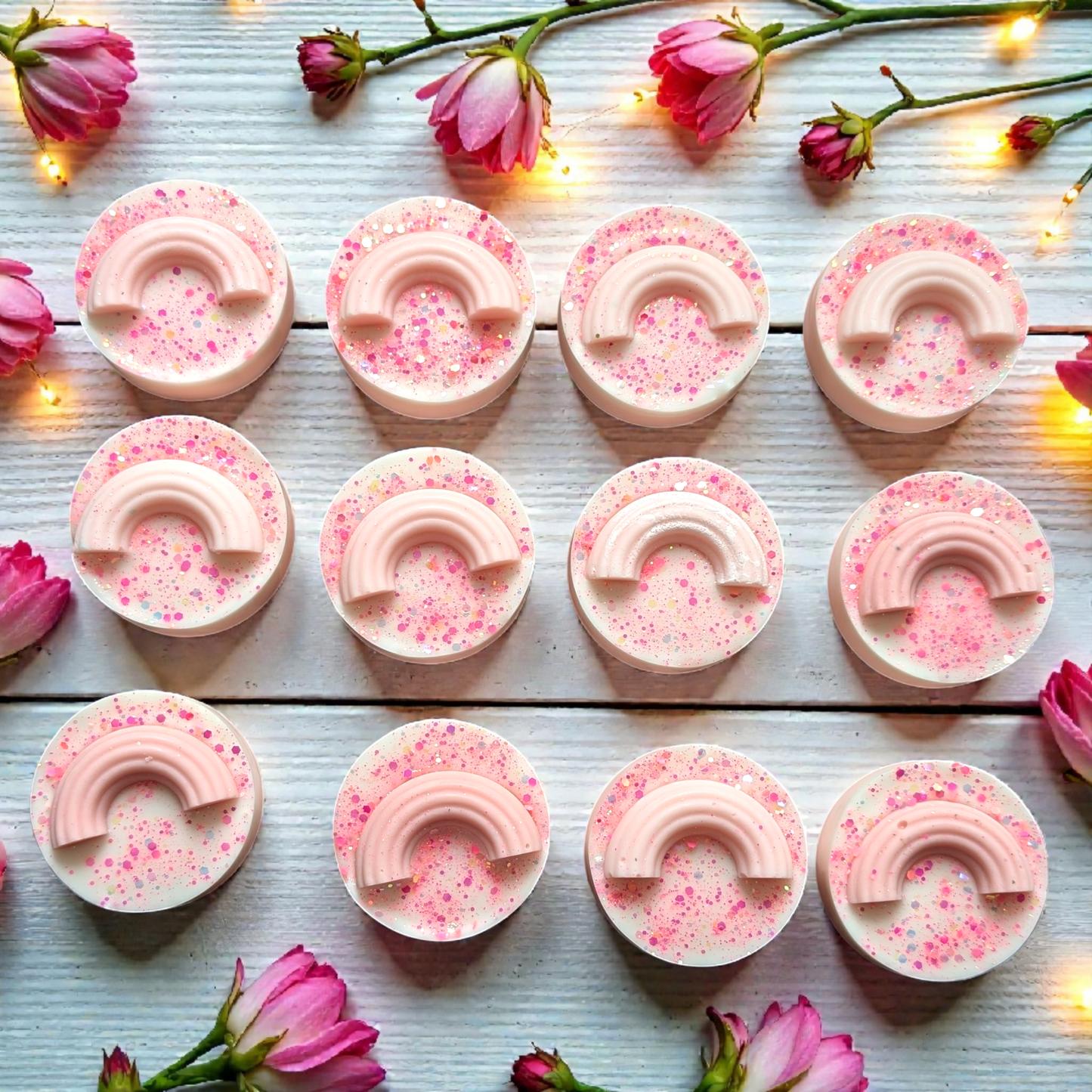 Strawberries & Cream - Rainbow Wax Melt Slab - avarosearomas