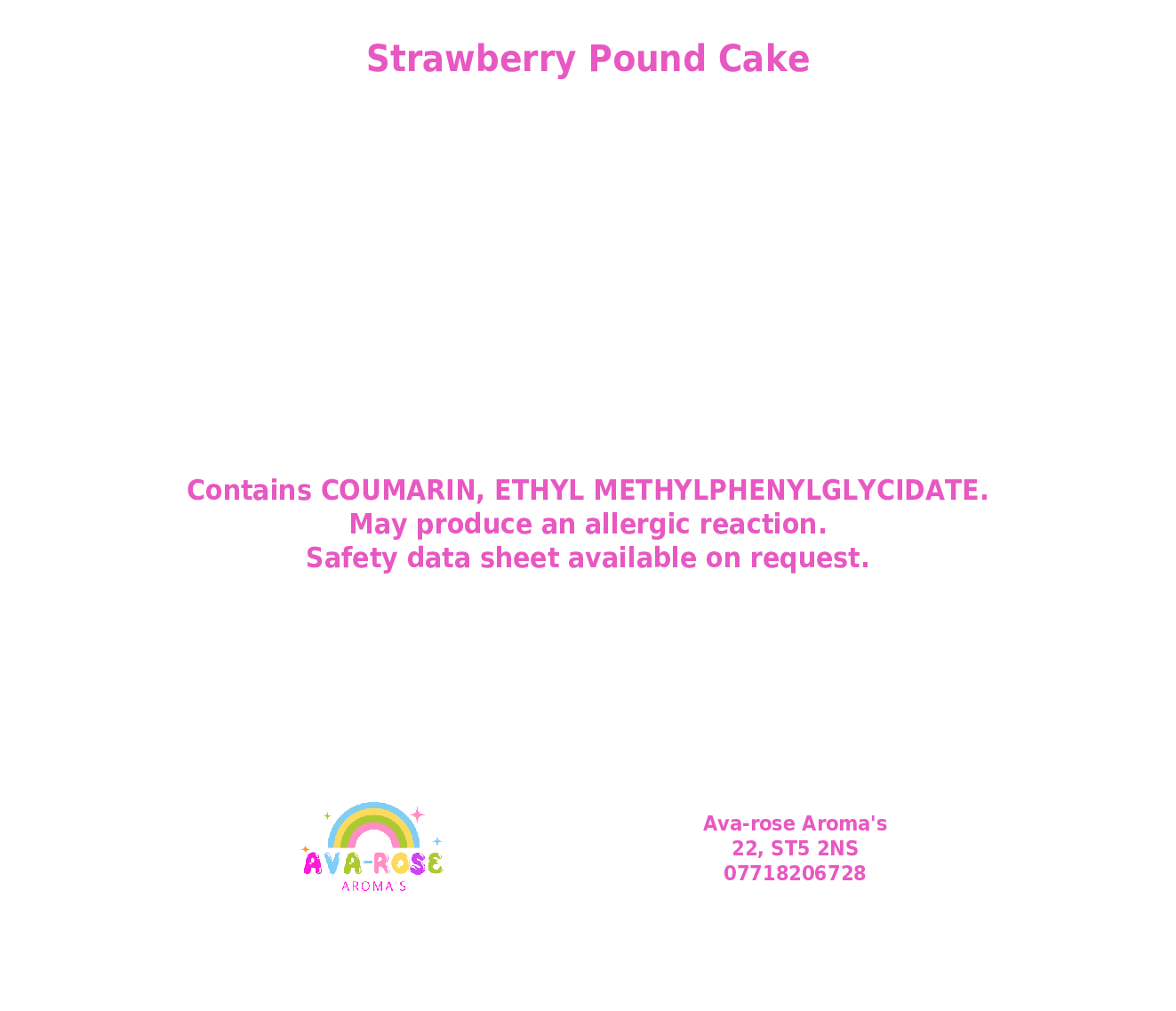 Strawberry Pound Cake - avarosearomas