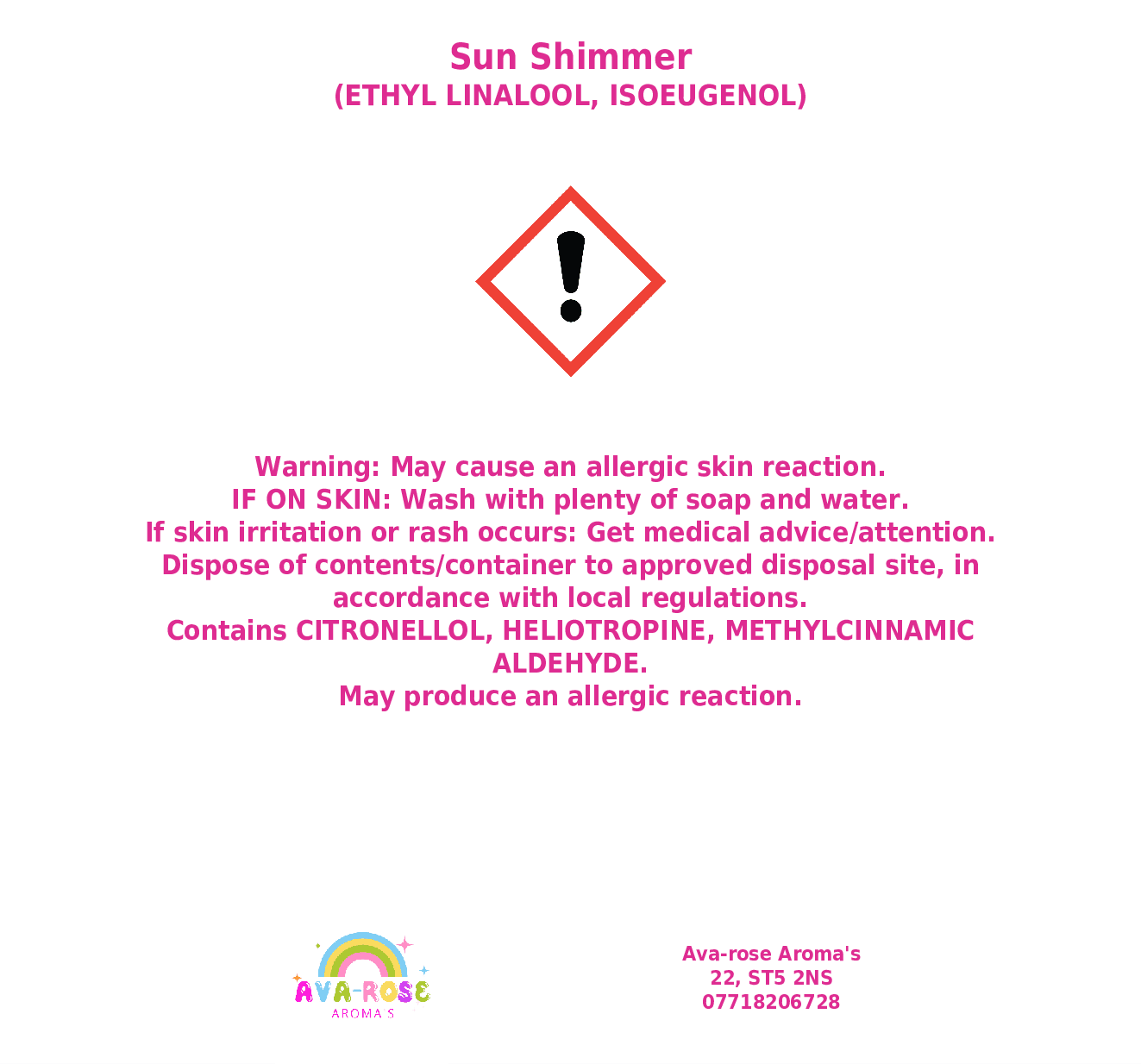 Sun Shimmer - Wax Melt Segment Pot - avarosearomas