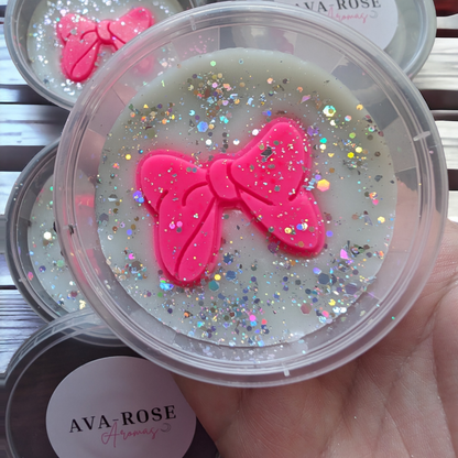 Pink Vanilla & Coco Blossom Bow 2oz Pot