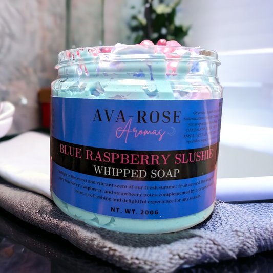 Blue Raspberry Slushie Whipped Soap