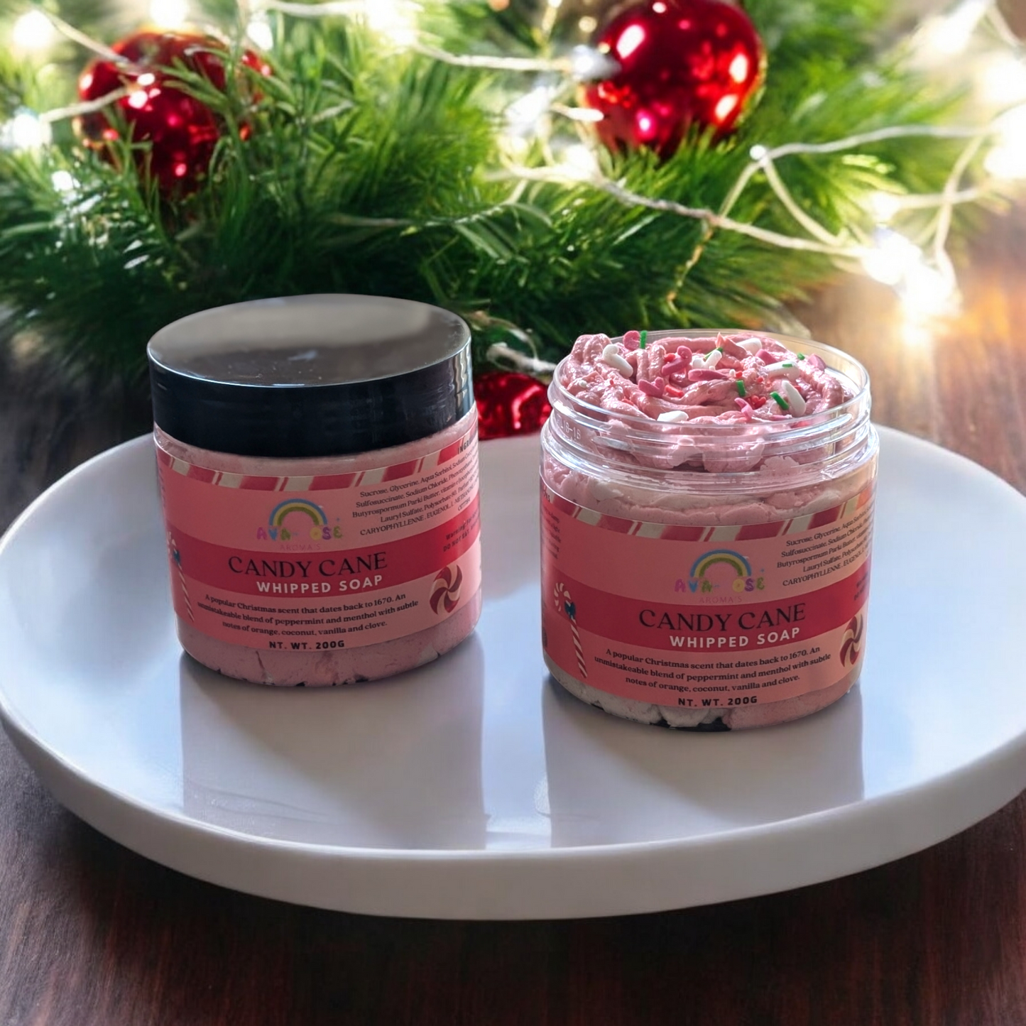 Candy Cane Whipped Soap