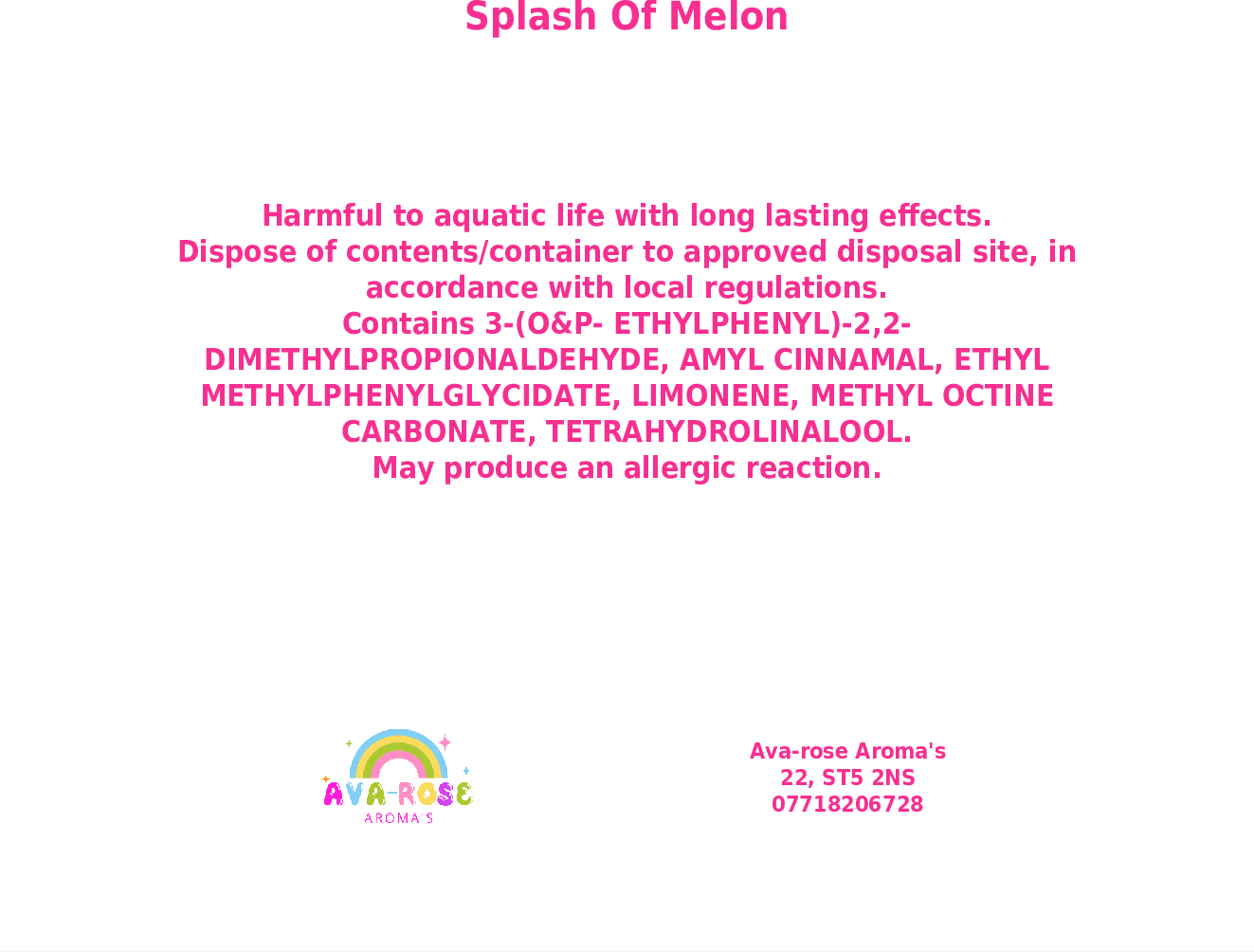 A Splash Of Melon - Fairy Door Wax Melt - avarosearomas