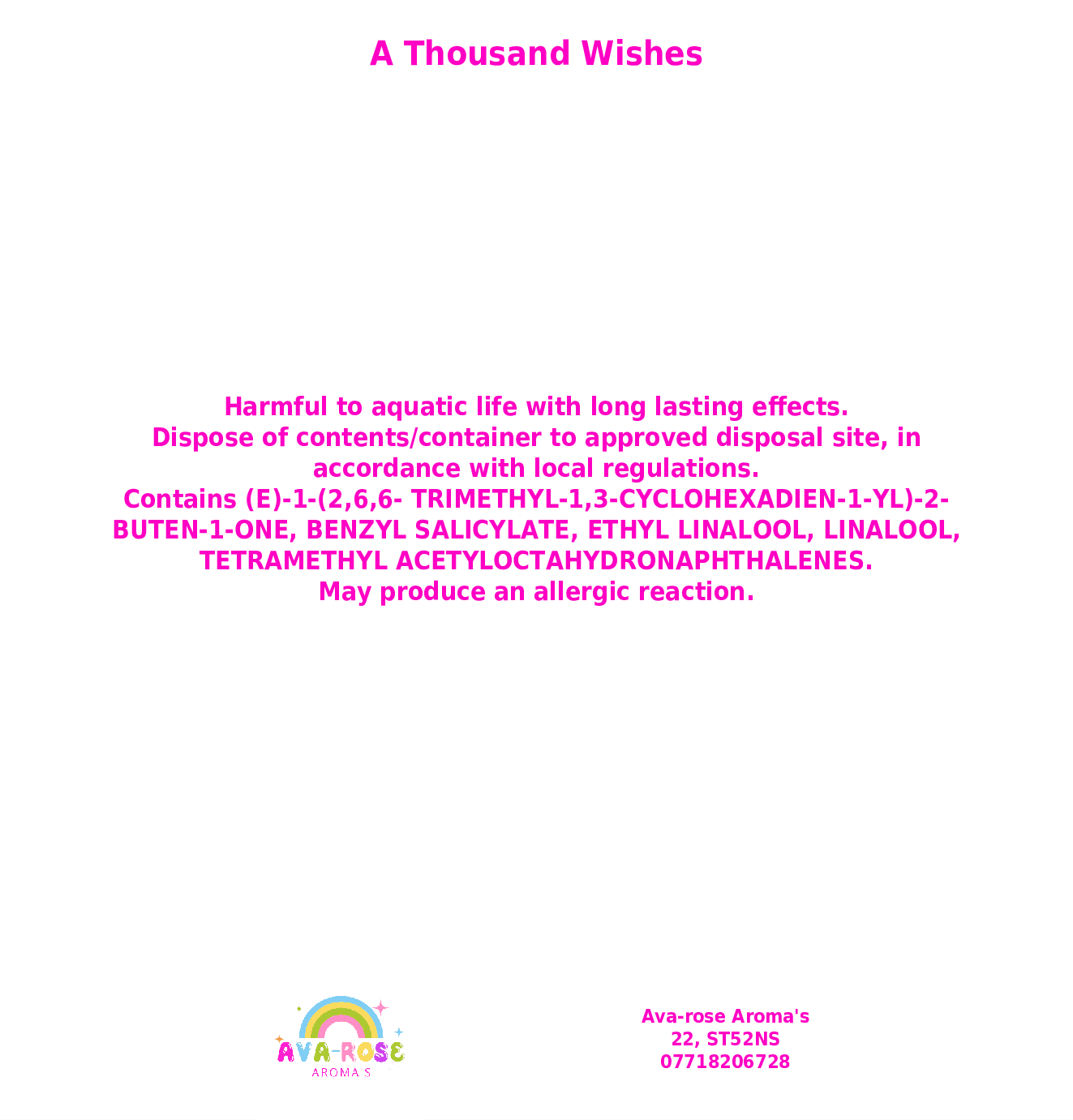 A Thousand Wishes - Wax Melt Segment Pot - avarosearomas