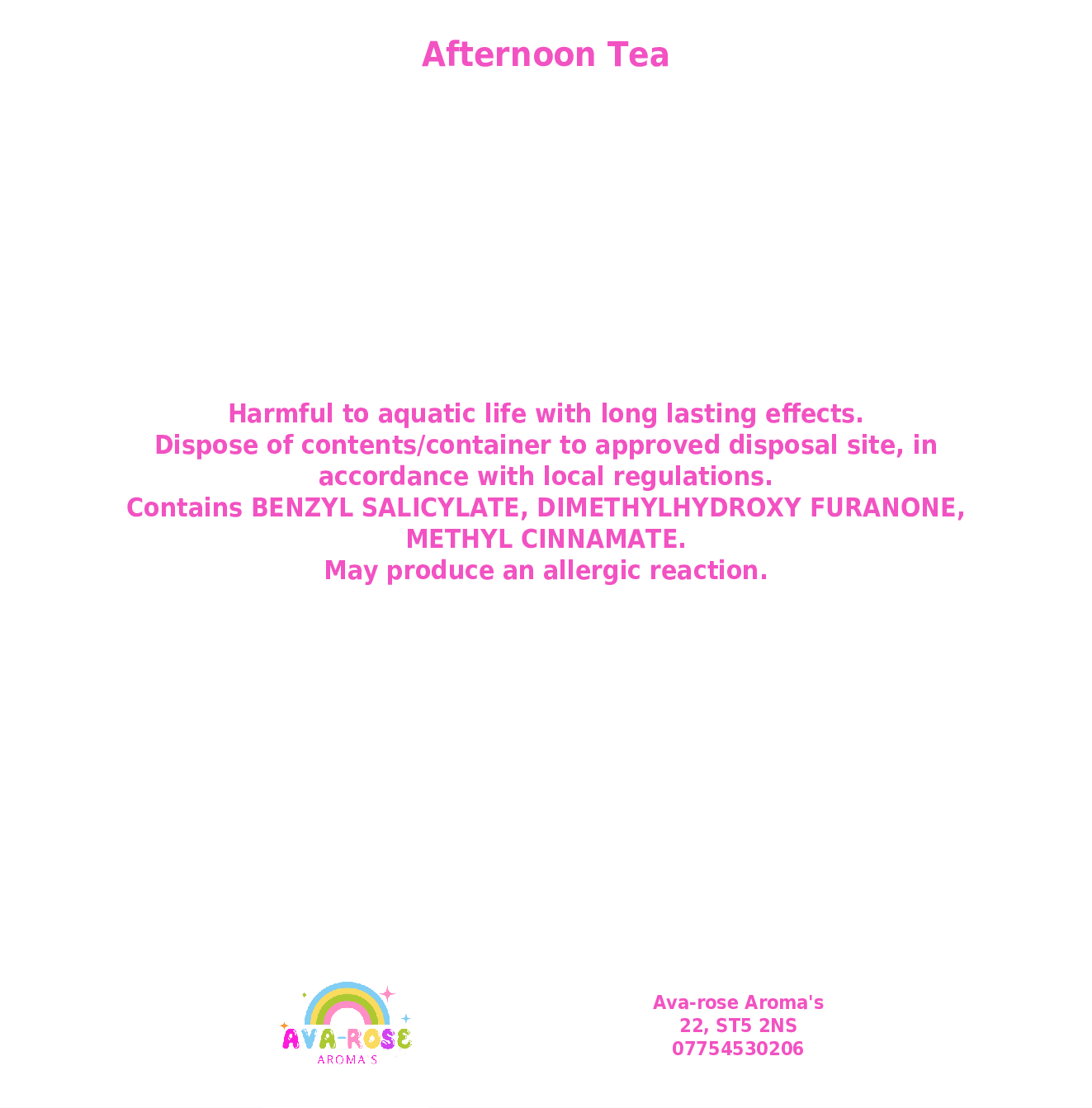 Afternoon Tea - avarosearomas