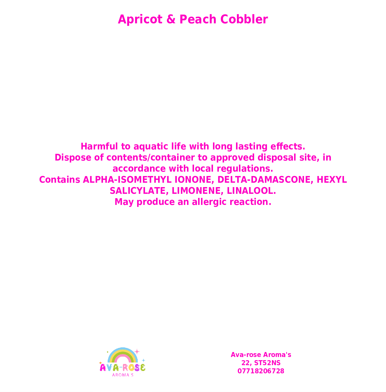 Apricot & Peach Cobbler - avarosearomas