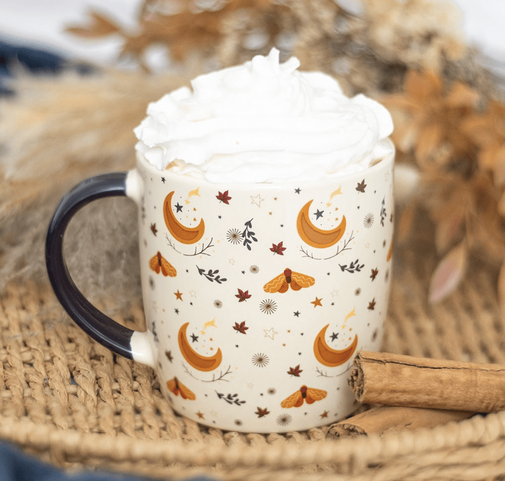 Autumn Magic Moon Print Mug - avarosearomas