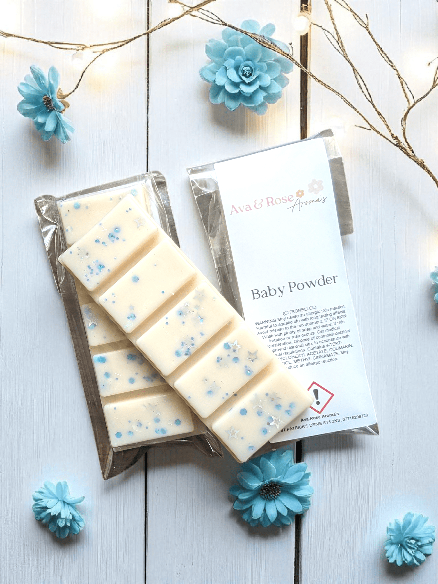 Baby Powder - Wax Melt Snap Bar - avarosearomas