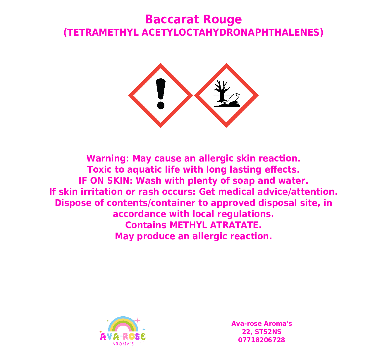 Baccarat Rouge - Roody Wax Melt - avarosearomas