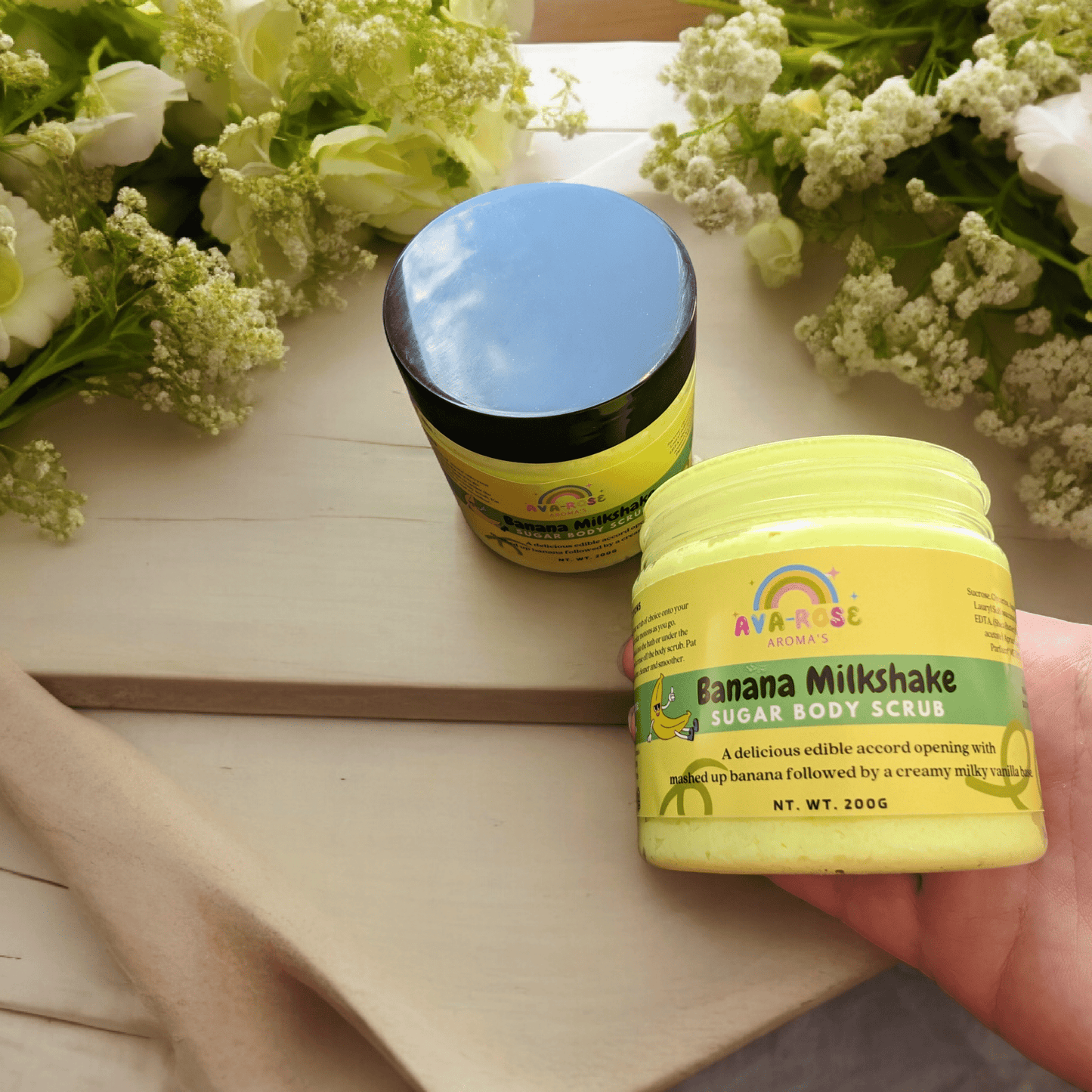 Banana Milkshake Sugar Body Scrub - avarosearomas