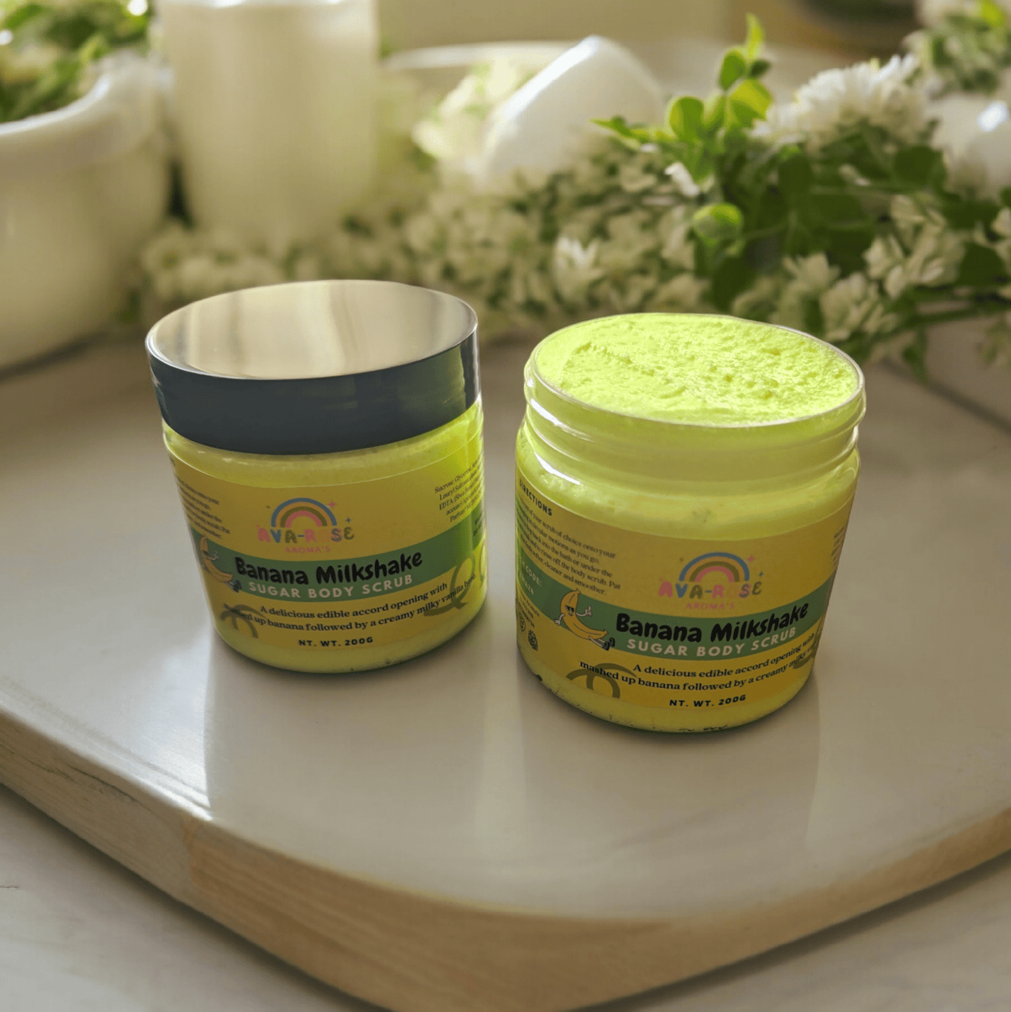 Banana Milkshake Sugar Body Scrub - avarosearomas