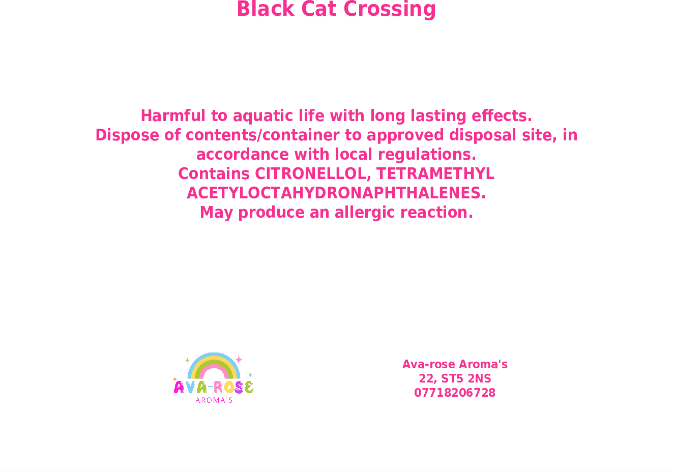 Black Cat Crossing 2oz Pot - avarosearomas