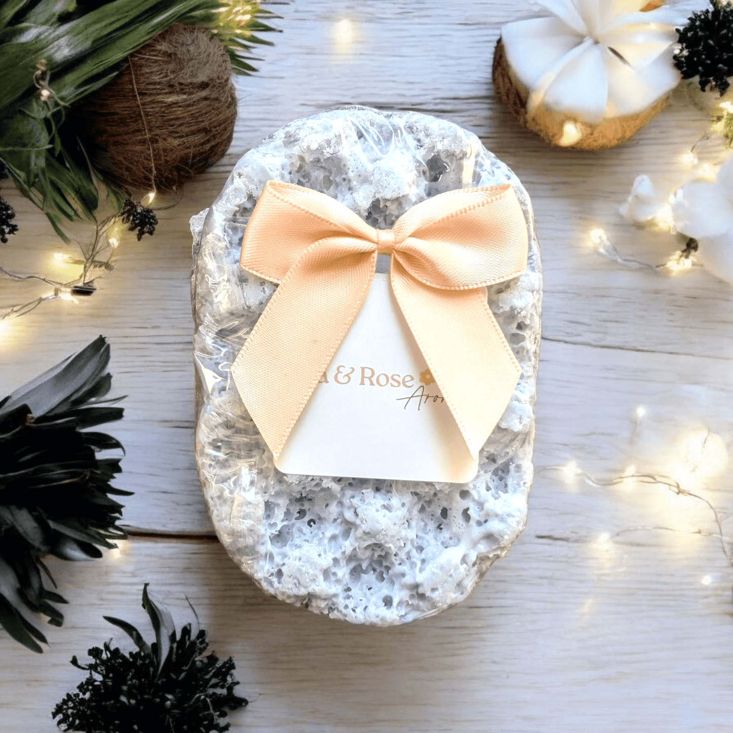 Black Coconut - Exfoliating Soap Sponge - avarosearomas