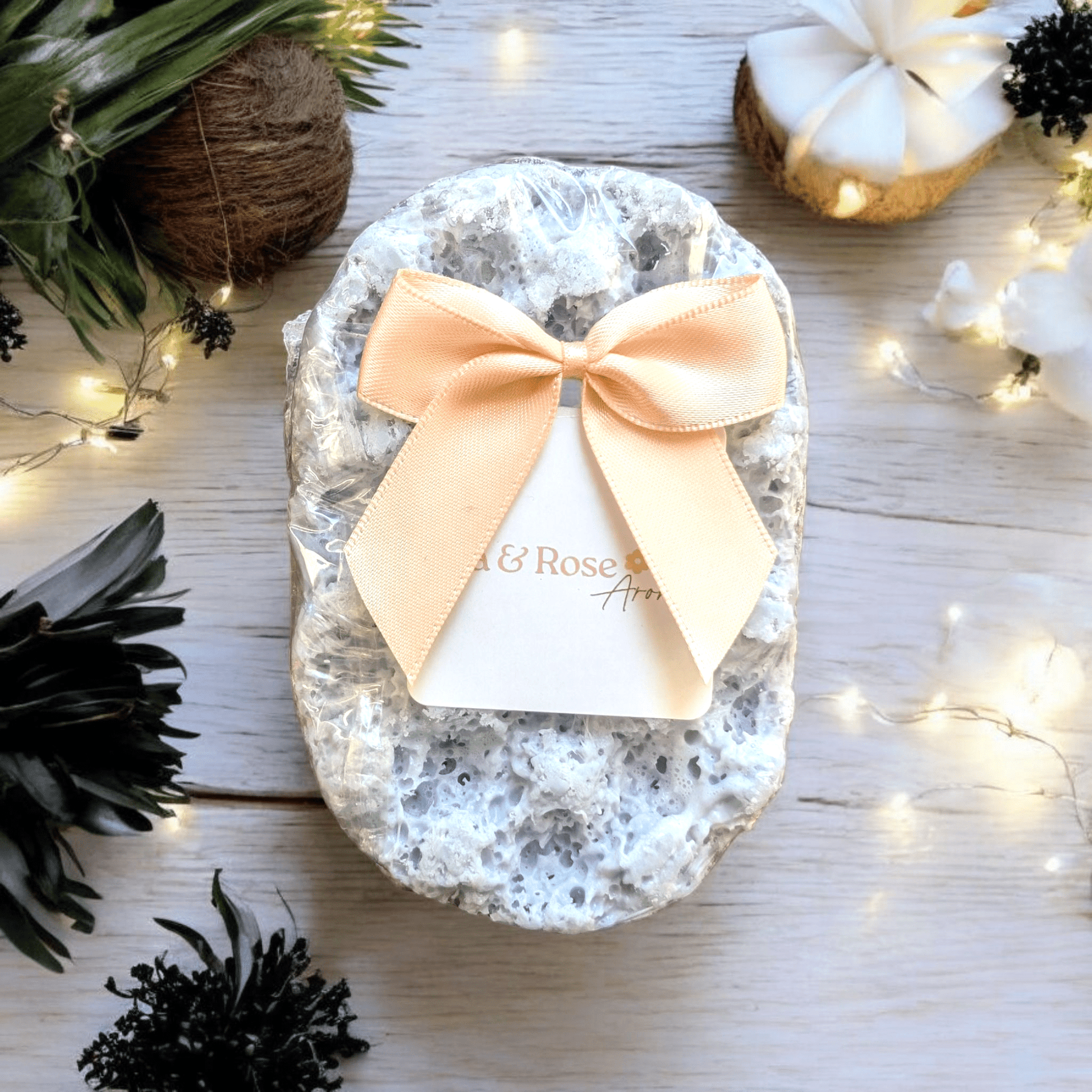 Black Coconut - Exfoliating Soap Sponge - avarosearomas