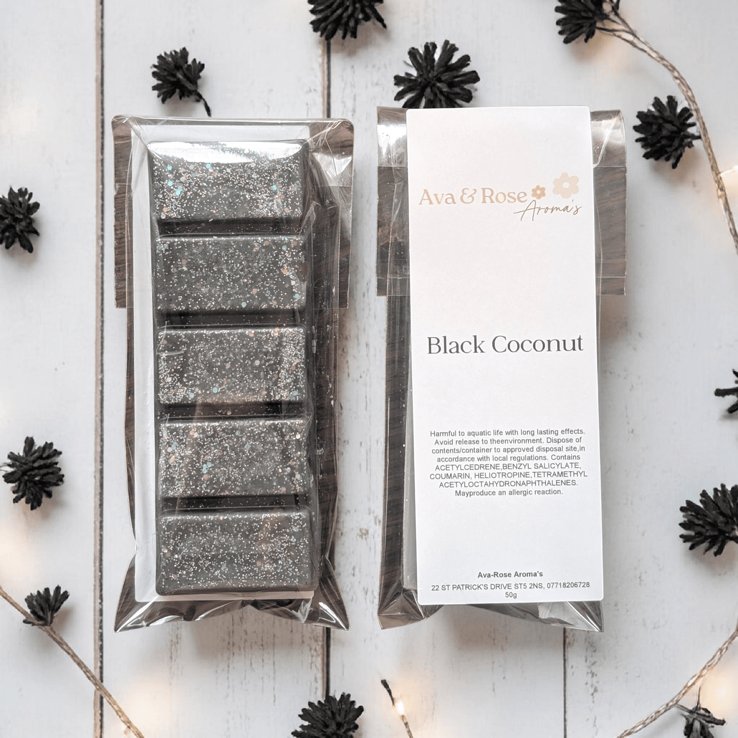 Black Coconut - Wax Melt Snap Bar - avarosearomas