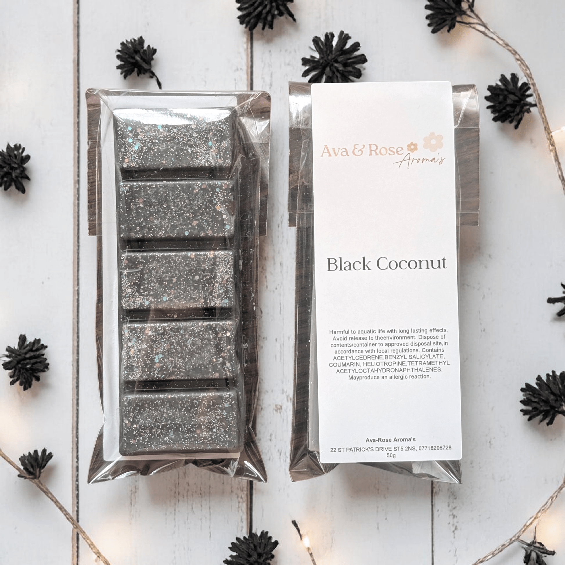 Black Coconut - Wax Melt Snap Bar - avarosearomas