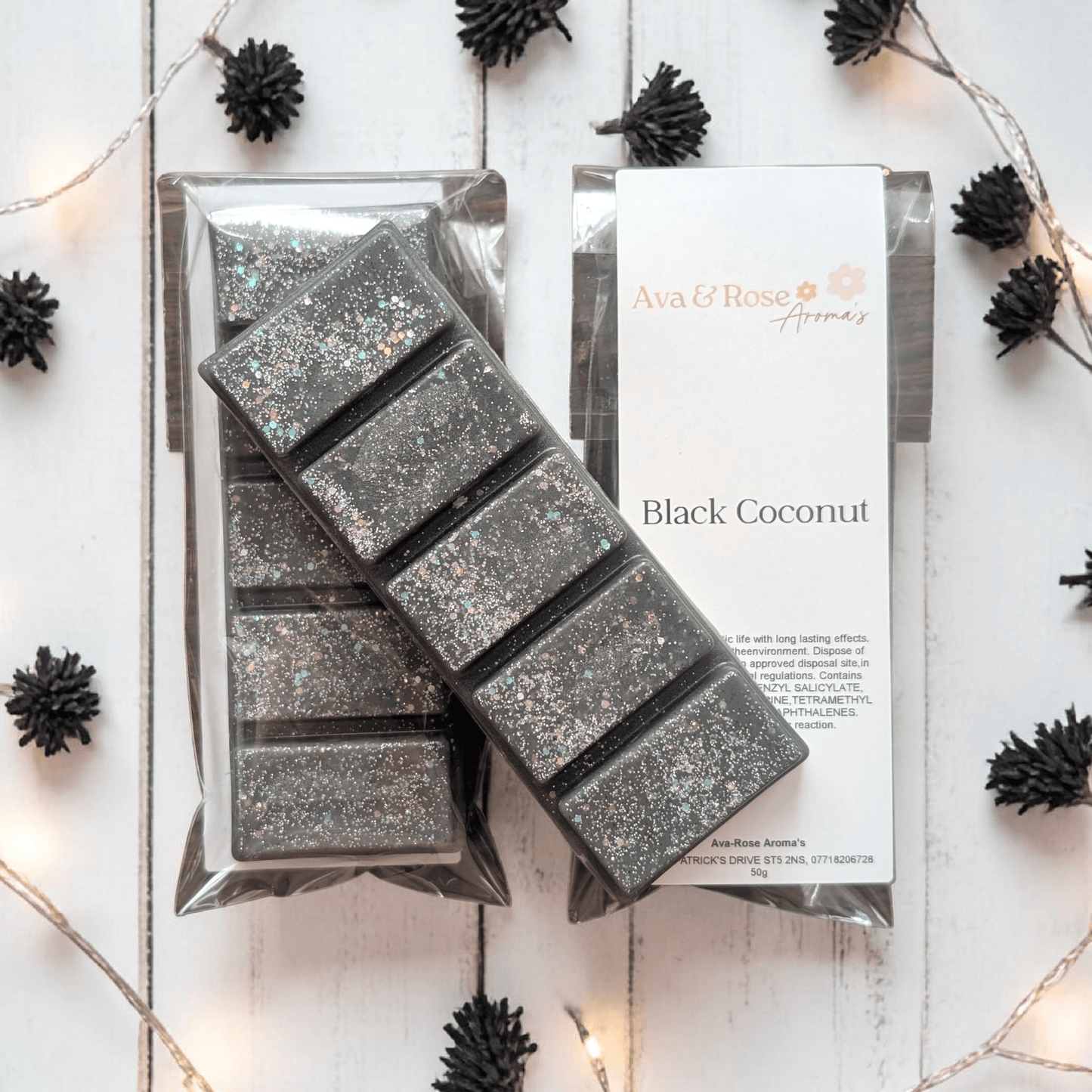 Black Coconut - Wax Melt Snap Bar - avarosearomas