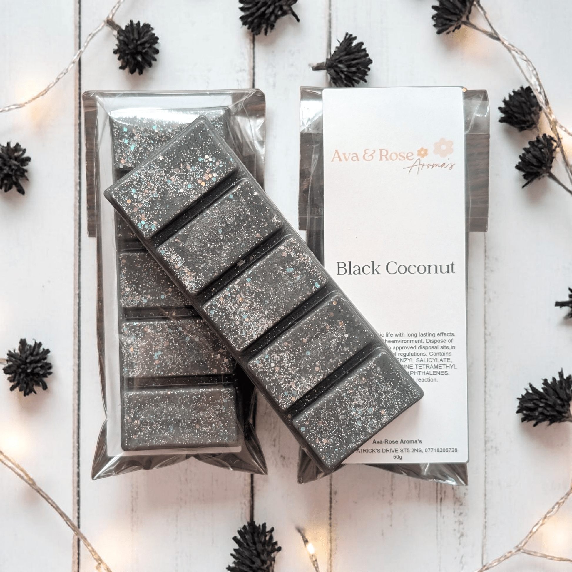 Black Coconut - Wax Melt Snap Bar - avarosearomas