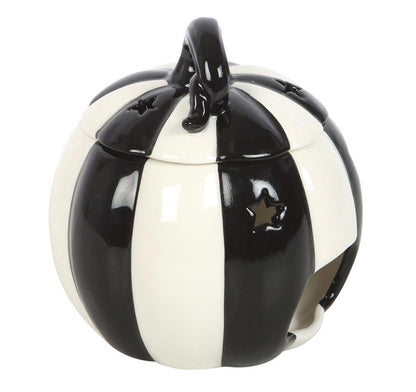 Black & White Pumpkin - Ceramic Burner - avarosearomas