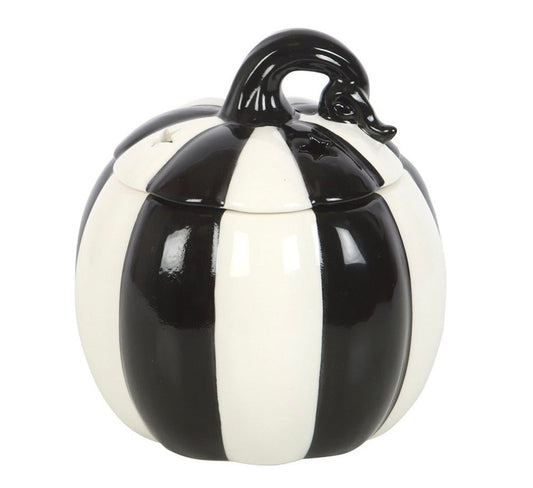 Black & White Pumpkin - Ceramic Burner - avarosearomas