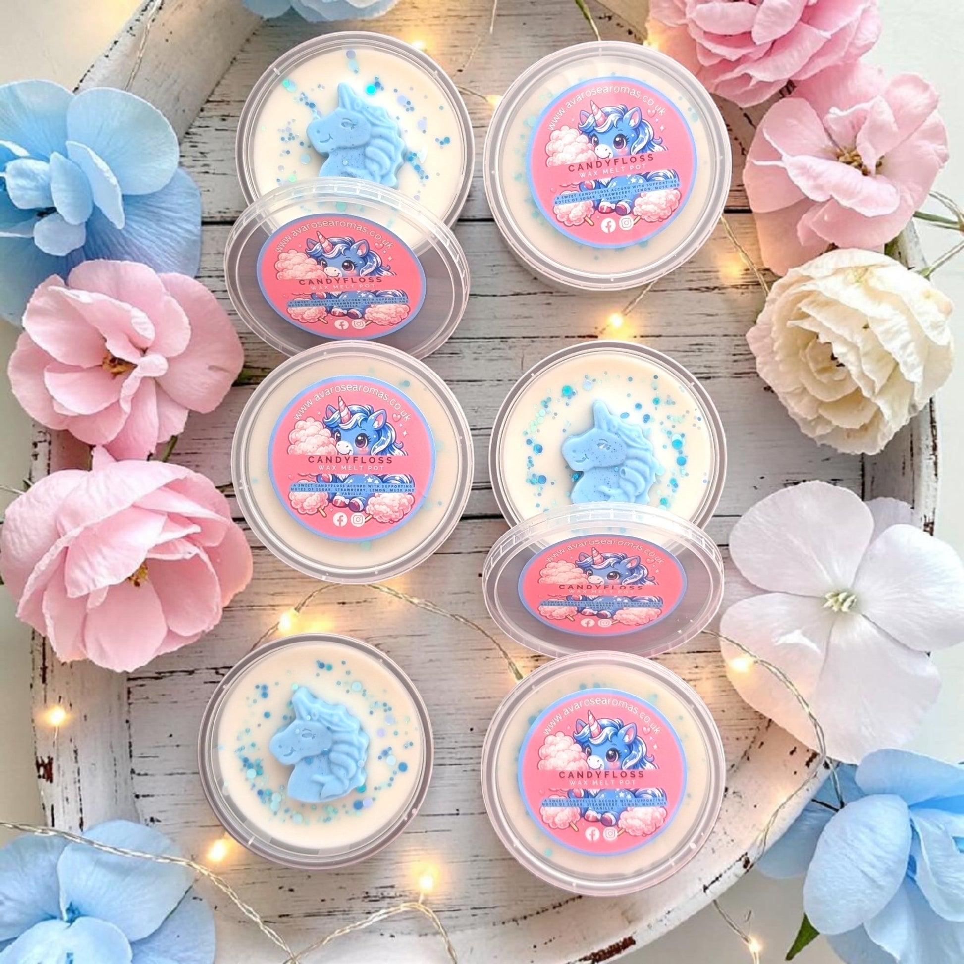 Candy Floss Unicorn Chubby Wax Pot - avarosearomas