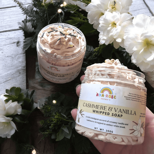 Cashmere & Vanilla Whipped Soap - avarosearomas