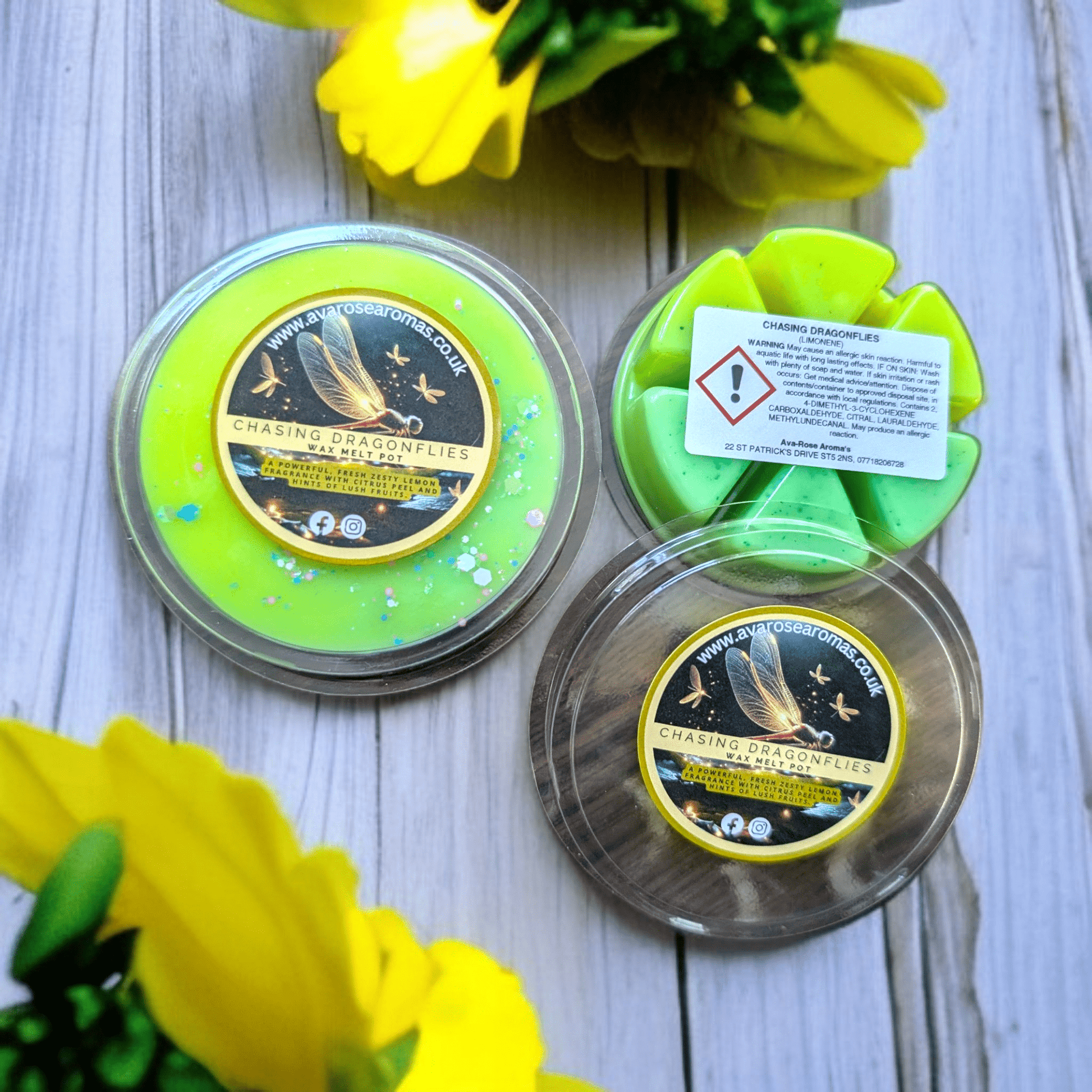 Chasing Dragonflies - Wax Melt Segment Pot - avarosearomas