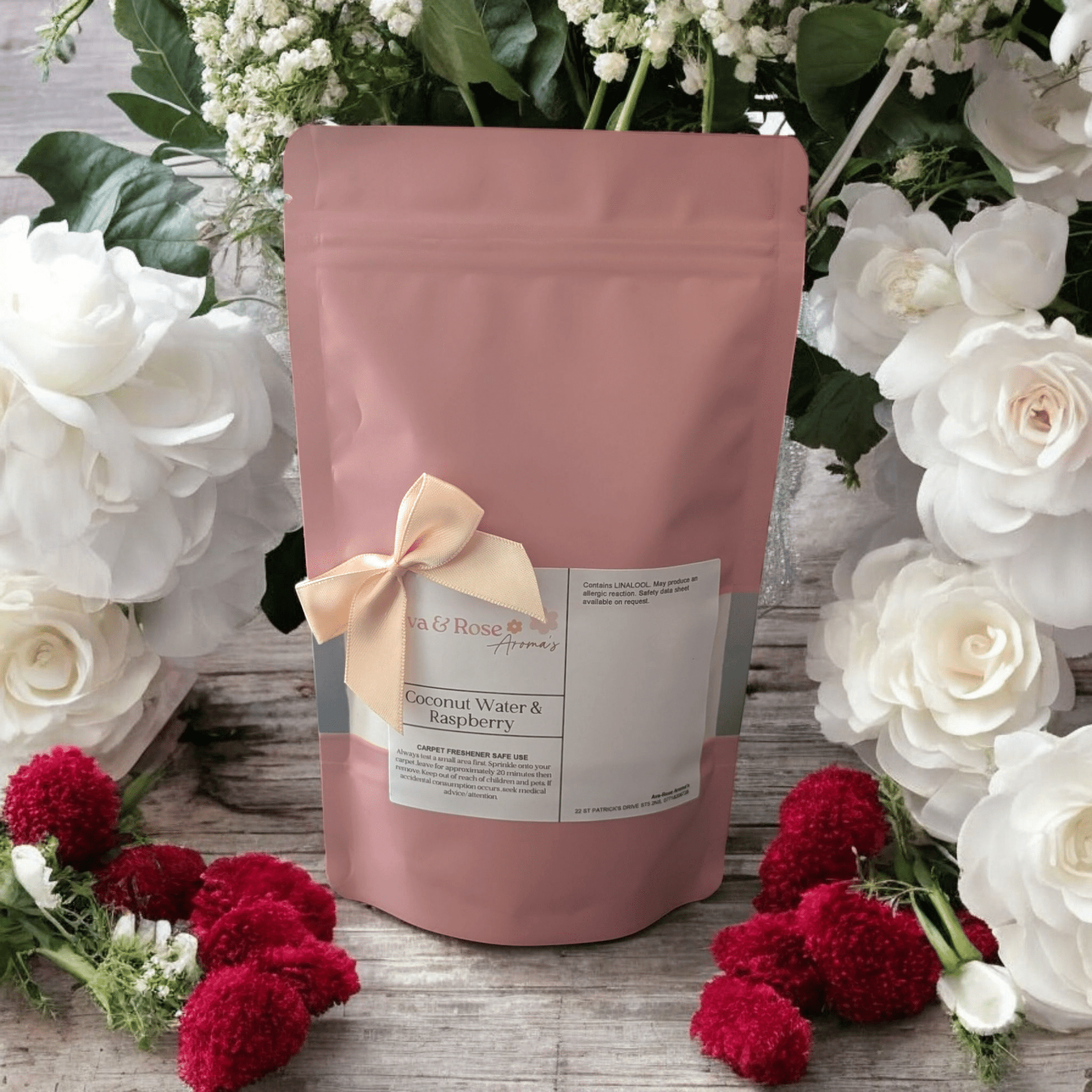 Coconut Water & Raspberry - Carpet Shake Freshener - avarosearomas