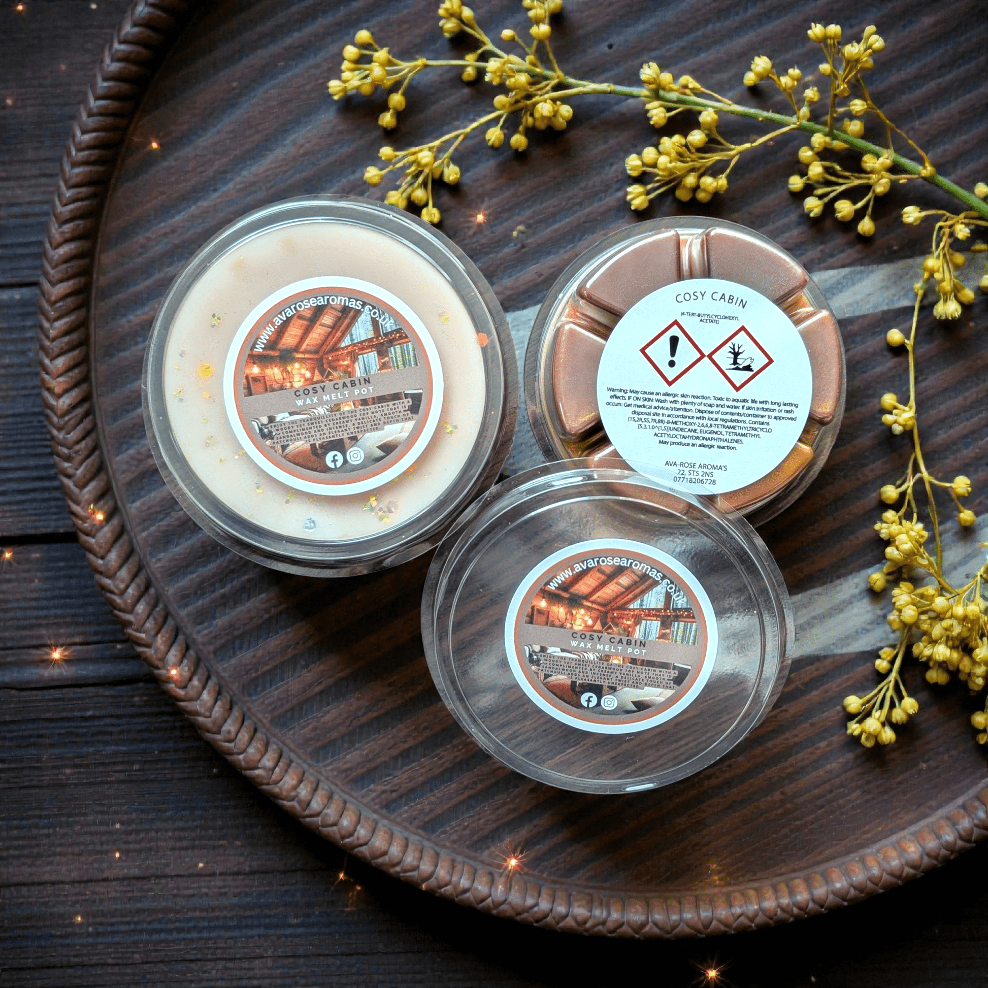 Cosy Cabin - Wax Melt Segment Pot - avarosearomas