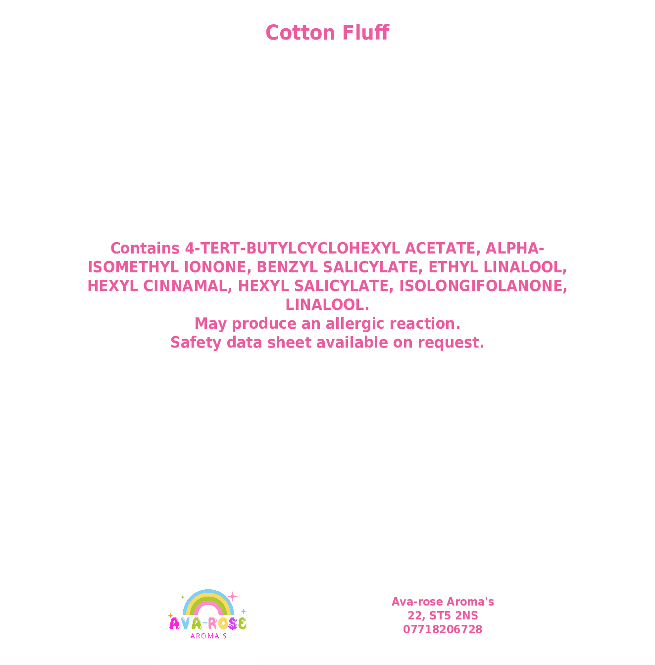 Cotton Fluff - Sleep Over Wax Melt - avarosearomas