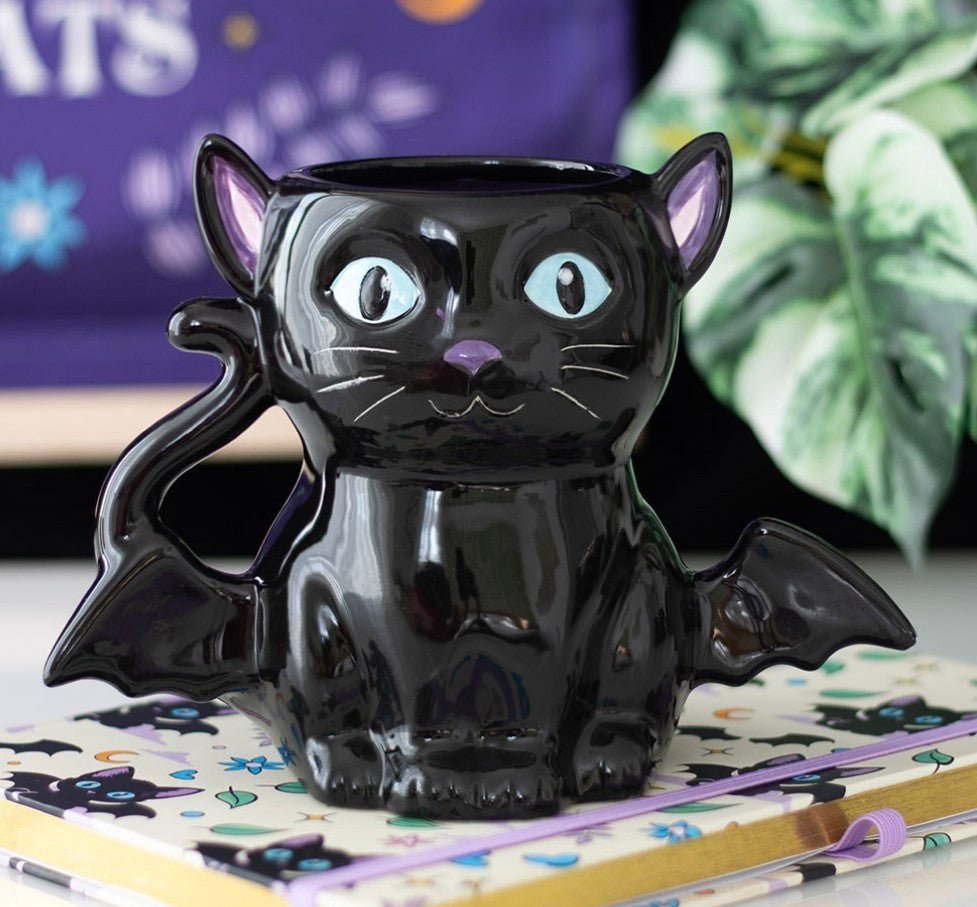 Cute & Creepy Cat Bag Mug - avarosearomas